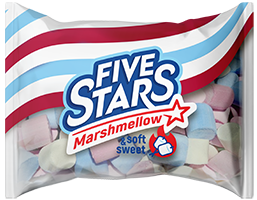 Жевательный зефир "Five Stars Marshmallow», 200 гр.