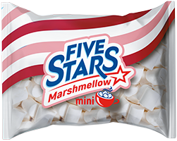 Жевательный зефир "Five Stars Marshmallow», mini, 200 гр.