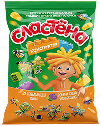 Кукурузные палочки "Сластена", "Конструктор", 120 гр.