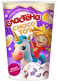 Кукурузные палочки "Сластена", Choco toy в глазури "Белый шоколад", "Яркая коллекция"