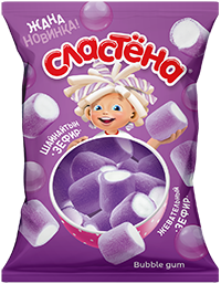 Жевательный зефир "Сластена", Bubble gum, 75 гр.