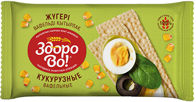 Хлебцы вафельные "Здорово!", Кукурузные, 70 гр.